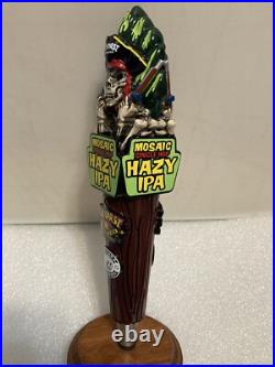 LOST COAST MOSAIC SINGLE HOP PIRATE WITH PISTOLS beer tap handle. CALIFORNIA