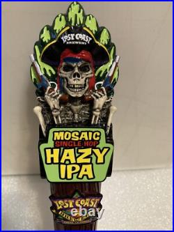 LOST COAST MOSAIC SINGLE HOP PIRATE WITH PISTOLS beer tap handle. CALIFORNIA