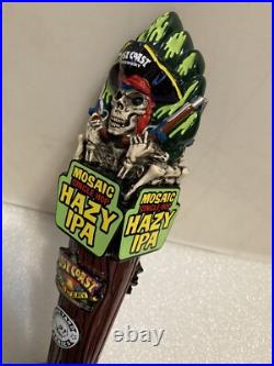 LOST COAST MOSAIC SINGLE HOP PIRATE WITH PISTOLS beer tap handle. CALIFORNIA