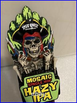 LOST COAST MOSAIC SINGLE HOP PIRATE WITH PISTOLS beer tap handle. CALIFORNIA