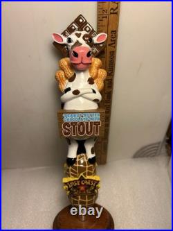 LOST COAST PEANUT BUTTER CHOCOLATE MILK STOUT draft beer tap handle. CALIFORNIA