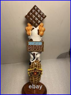 LOST COAST PEANUT BUTTER CHOCOLATE MILK STOUT draft beer tap handle. CALIFORNIA