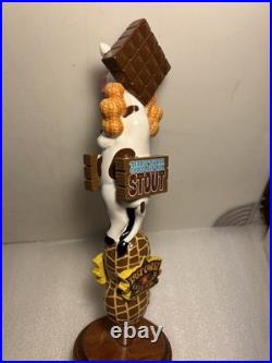 LOST COAST PEANUT BUTTER CHOCOLATE MILK STOUT draft beer tap handle. CALIFORNIA