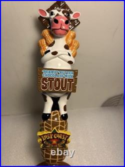 LOST COAST PEANUT BUTTER CHOCOLATE MILK STOUT draft beer tap handle. CALIFORNIA