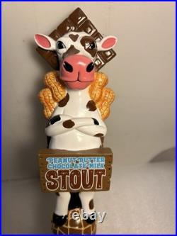 LOST COAST PEANUT BUTTER CHOCOLATE MILK STOUT draft beer tap handle. CALIFORNIA