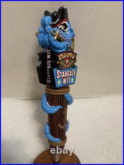LOST COAST STARGAZE WIT PIRATE AND THE KRAKEN draft beer tap handle. CALIFORNIA