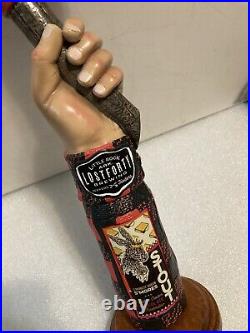 LOST FORTY LUMBERJACK AND AXE SMORES STOUT draft beer tap handle. ARKANSAS LOST FORTY LUMBERJACK AND AXE SMORES STOUT draft beer tap handle. ARKANSAS