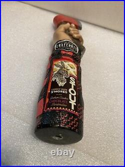 LOST FORTY LUMBERJACK AND AXE SMORES STOUT draft beer tap handle. ARKANSAS LOST FORTY LUMBERJACK AND AXE SMORES STOUT draft beer tap handle. ARKANSAS