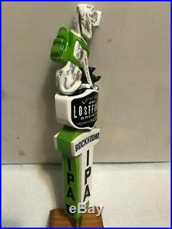 LOST FORTY ROCK HOUND IPA beer tap handle. Little Rock, Arkansas
