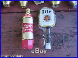 LOT OF 20 Beer Tap Handles Handle Miller Leinenkugels Bud Light Coors Bar Pub
