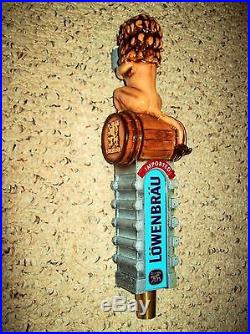 LOWENBRAU LION ON A BARREL BEER TAP HANDLE NEVER USED 12.25