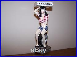 LUCETTE EASY RIDER Micro Beer Tap Bar Handle Figural Knob Harley Motorcycle Girl