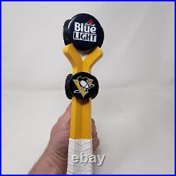 Labatt Blue Light X Pittsburgh Penguins Hockey Sticks And Pucks Draft Beer Tap