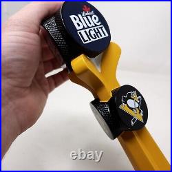 Labatt Blue Light X Pittsburgh Penguins Hockey Sticks And Pucks Draft Beer Tap