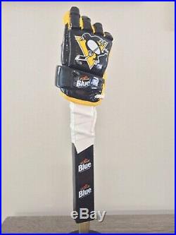 Labatt Blue NHL Pittsburgh Penguins Canadian Pens Hockey Glove Beer Tap Handle