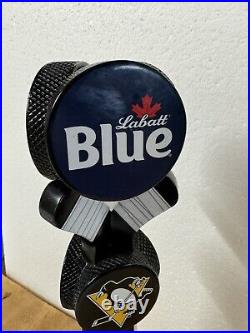 Labatt Blue X Pittsburgh Penguins USA Hockey Sticks And Pucks Draft Beer Tap