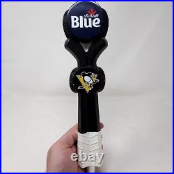 Labatt Blue X Pittsburgh Penguins USA Hockey Sticks And Pucks Draft Beer Tap Bar