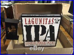 Lagunitas Brewing IPA Double Sided Pub Beer Sign 26x18 NIB/BONUS tap handle