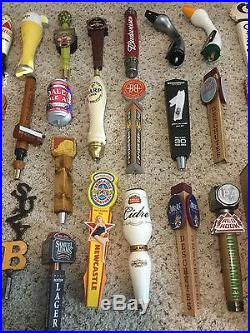 Large Brewery Beer Tap Handle Lot Shiner Oscar Blues Budweiser 37 Taps
