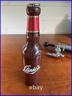 Leinenkugel's Beer Wood Bottle Tap Handle & Beer Keg Tap & Pump (UNTESTED)