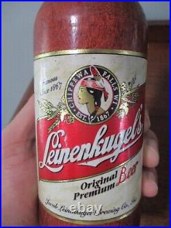Leinenkugel's Original Premium Beer 9'' wooden tap handle figural bottle tapper