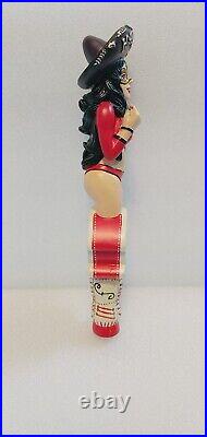 Lolita's Cherry Bomb Lady Wrestler Harvest NIB 11 Draft Beer Tap Handle
