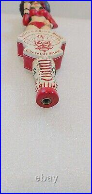 Lolita's Cherry Bomb Lady Wrestler Harvest NIB 11 Draft Beer Tap Handle