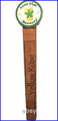 Lone Pint Brewery Texas Beer Yellow rose? Wooden 13.5 Tall. A Texas Classic Lone Pint Brewery Texas Beer Yellow rose? Wooden 13.5 Tall. A Texas Classic