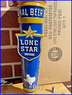 Lone Star Light BEER Armadillo Tap Handle NEW n BOX 12 TEXAS