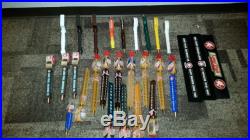 Long Trail Beer Tap Handle Lot of 26 Great collection plus 3 bar mats Double bag