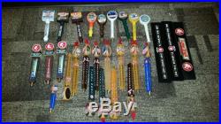 Long Trail Beer Tap Handle Lot of 26 Great collection plus 3 bar mats Double bag