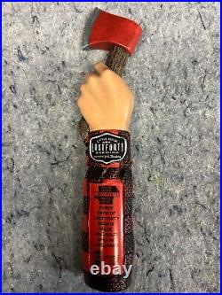 Lost 40 Brewing Beer Tap Handle, New in Box, Lost Forty Lumberjack Axe