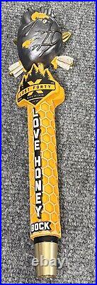 Lost Forty Brewing Love Honey Bock Beer Tap Handle Heart Arkansas 40