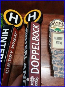 Lot Of 10 Midwest Brewed Beer Tapper Handles