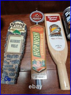 Lot Of 10 Midwest Brewed Beer Tapper Handles