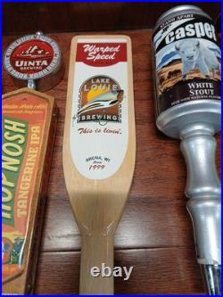 Lot Of 10 Midwest Brewed Beer Tapper Handles