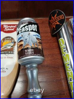 Lot Of 10 Midwest Brewed Beer Tapper Handles