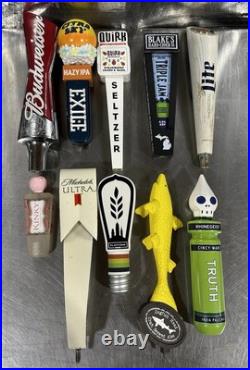 Lot Of 10 Used Beer Tap Handles Budweiser Miller Lite Michelob Ultra Dogfish Lot Of 10 Used Beer Tap Handles Budweiser Miller Lite Michelob Ultra Dogfish