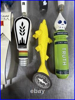 Lot Of 10 Used Beer Tap Handles Budweiser Miller Lite Michelob Ultra Dogfish