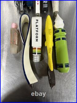 Lot Of 10 Used Beer Tap Handles Budweiser Miller Lite Michelob Ultra Dogfish
