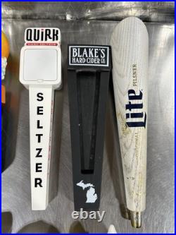 Lot Of 10 Used Beer Tap Handles Budweiser Miller Lite Michelob Ultra Dogfish