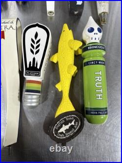 Lot Of 10 Used Beer Tap Handles Budweiser Miller Lite Michelob Ultra Dogfish