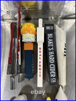 Lot Of 10 Used Beer Tap Handles Budweiser Miller Lite Michelob Ultra Dogfish