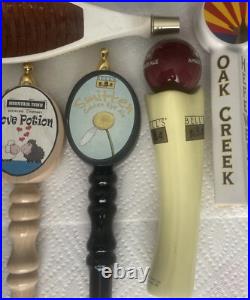 Lot Of 11 Used Beer Tap Handles Various Brands