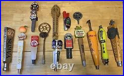 Lot Of 13 Beer Tap Handles Rare & Not Rare Ones Plus A lot Of Extras PICS& READ