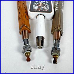 Lot Of 14 Mixed Beer Tap Handles Sam Adams, Bud light, Spaten, Carlsberg, Leffe