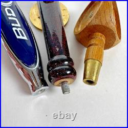 Lot Of 14 Mixed Beer Tap Handles Sam Adams, Bud light, Spaten, Carlsberg, Leffe