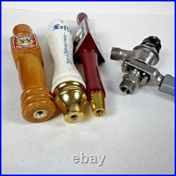 Lot Of 14 Mixed Beer Tap Handles Sam Adams, Bud light, Spaten, Carlsberg, Leffe