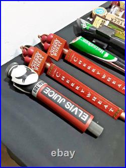 Lot Of 14beer Tap Handles Draft Beer Tapper Holders