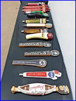 Lot Of 14beer Tap Handles Draft Beer Tapper Holders